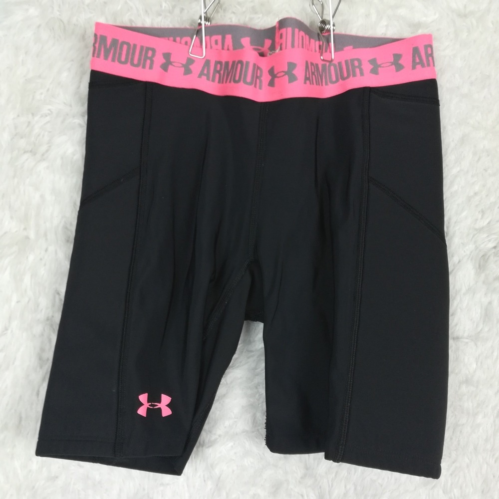 Under Armour Utility Womens Slider Shorts Softball Padded Black‎ Pull On XS